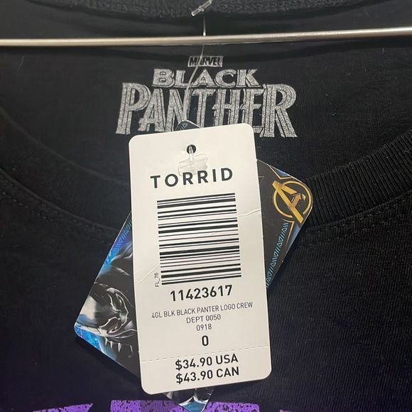 TORRID Black Panther T Shirt - Picture 4 of 5
